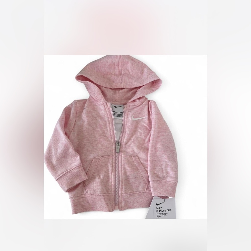 Nike Kids Light Pink Zip-Up Hoodie
